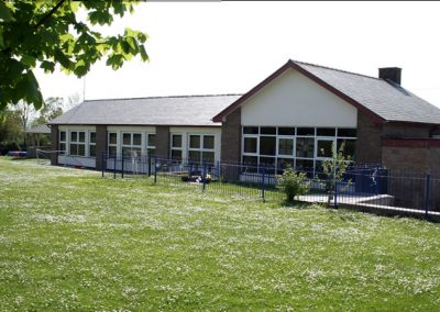 View from the back of Ysgol Brynffordd School