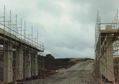 A55 bridge near The Llyn y Mawn under construction