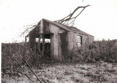 The gravedigger's hut just before it was finally demolished - St. Michael's Church Cemetery